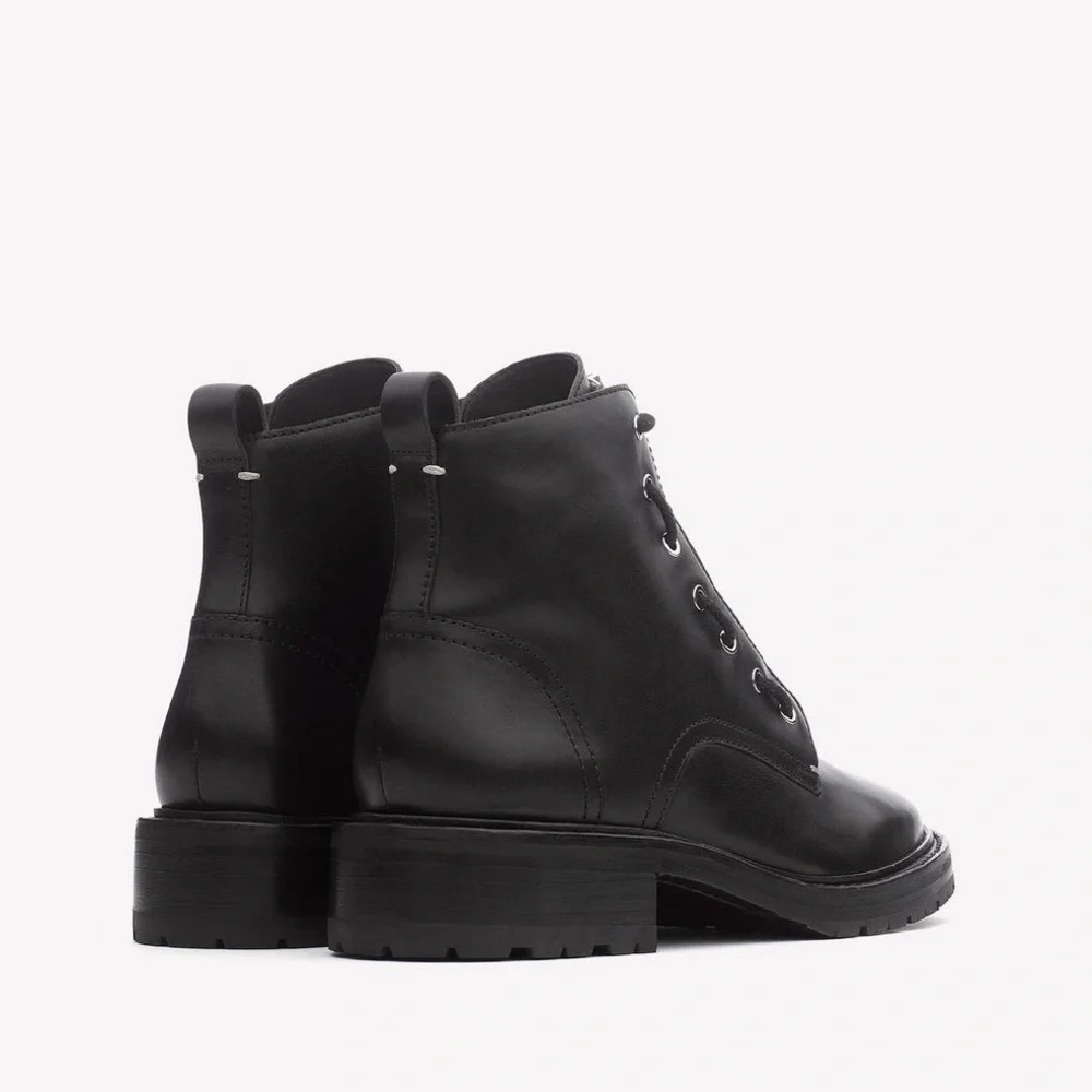 RAG & BONE Cannon Leather Combat Lace Up Boots Size 6 (euro 36.5) - Picture 3 of 10